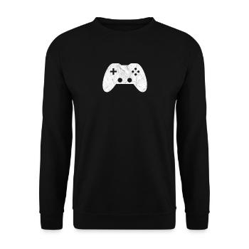 Gaming Gamer Controller - Unisex Pullover - Schwarz - Vorne - Alina (178cm) & Michal (187cm)