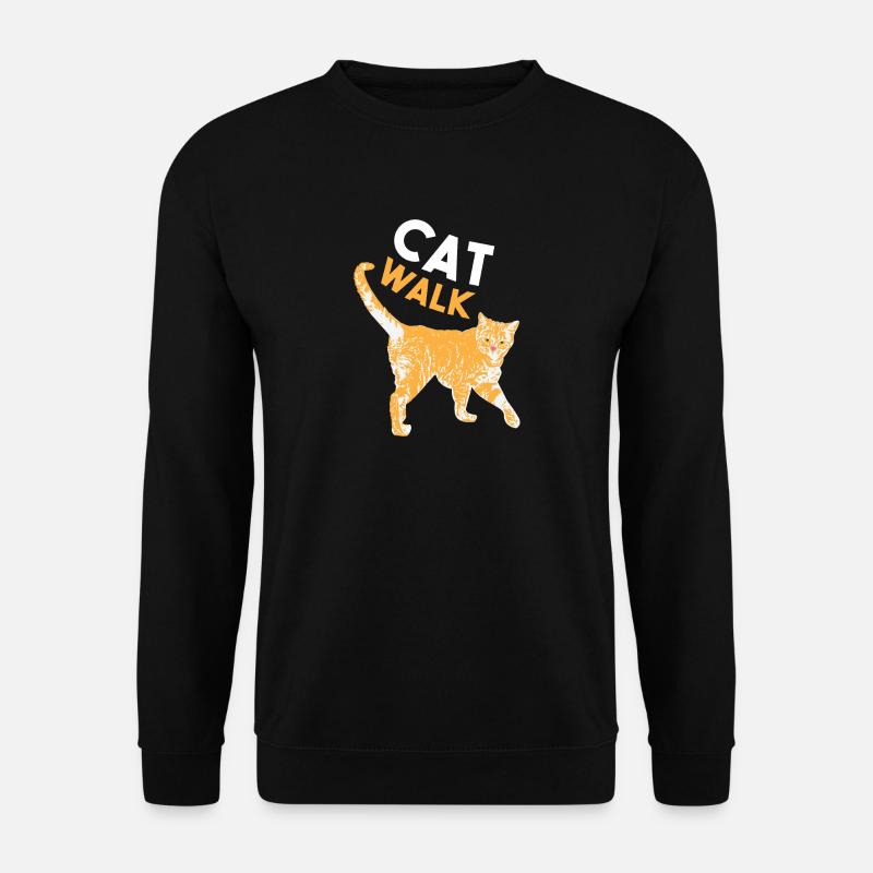 Catwalk - Katze - Unisex Pullover - Schwarz