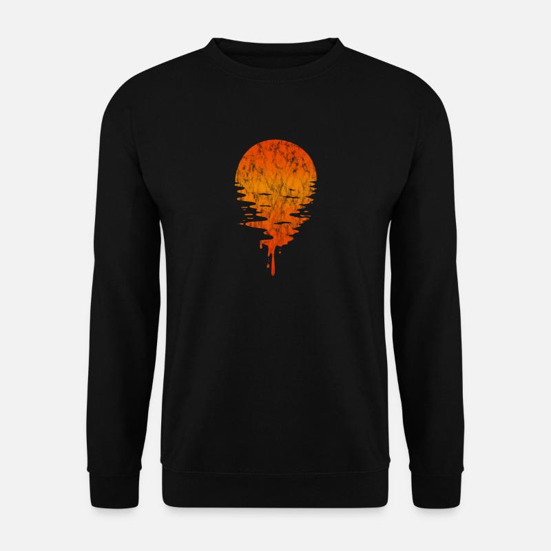 Sonnenuntergang über dem Meer - Unisex Pullover - Schwarz
