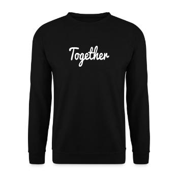 Together forever la paire parfaite Tshirt white - Sweat-shirt Unisexe - noir - Devant - Alina (178cm) & Michal (187cm)