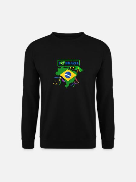 J'aime la chemise du Brésil - Sweat-shirt Unisexe - noir