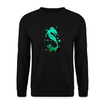 Sirène sirène sirène conte de fées - Sweat-shirt Unisexe - noir - Devant - Alina (178cm) & Michal (187cm)