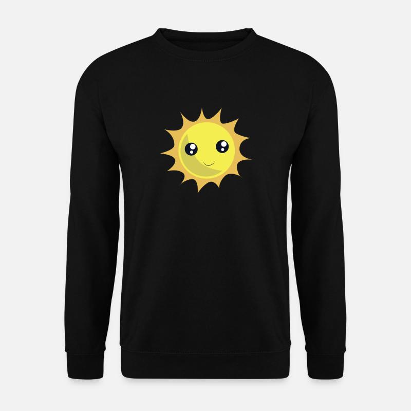 Lächelnde Sonne - Unisex Pullover - Schwarz