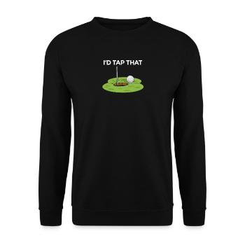 Je toucherais la balle de golf de golfeur - Sweat-shirt Unisexe - noir - Devant - Alina (178cm) & Michal (187cm)