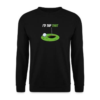 Je toucherais la balle de golf de golfeur - Sweat-shirt Unisexe - noir - Devant - Alina (178cm) & Michal (187cm)