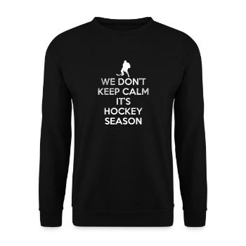 Nous ne gardons pas le calme - Sweat-shirt Unisexe - noir - Devant - Alina (178cm) & Michal (187cm)