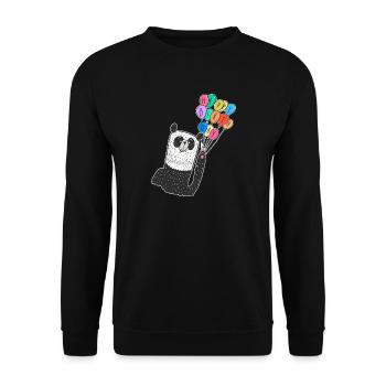 Happy Birthday Kids Shirt - Unisex Sweatshirt - black - Front - Alina (178cm) & Michal (187cm)