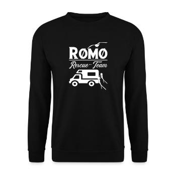 Röm Rescue Team - Unisex Pullover - Schwarz - Vorne - Alina (178cm) & Michal (187cm)