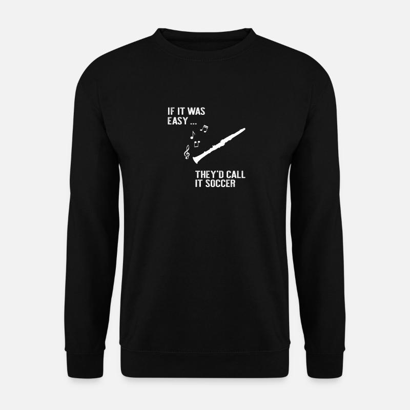 Fußball Klarinette Geschenk Geschenkidee - Unisex Pullover - Schwarz