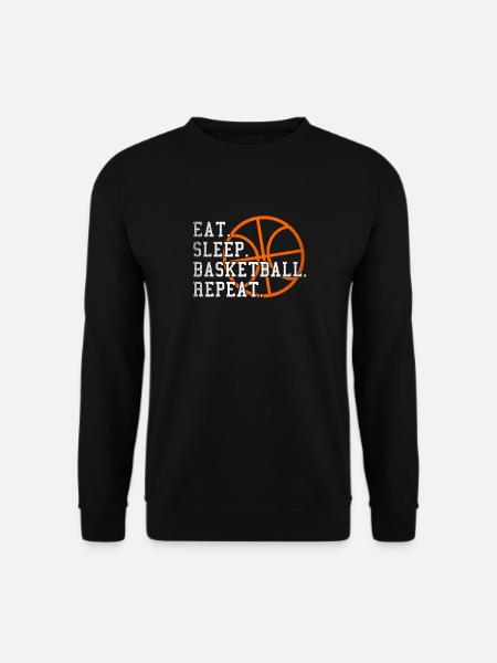 Eat Sleep Basketball Repeat Gift Sport Baller - Unisex Sweatshirt - black