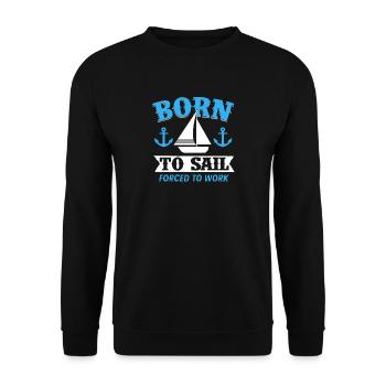 navigation à voile - Sweat-shirt Unisexe - noir - Devant - Alina (178cm) & Michal (187cm)