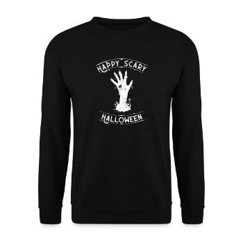 Halloween - Unisex Sweatshirt - black - Front - Alina (178cm) & Michal (187cm)