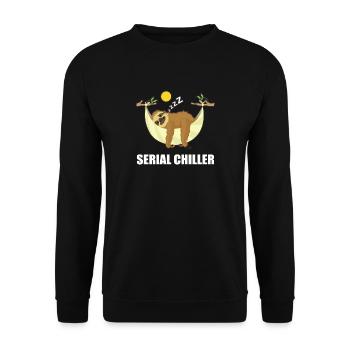 Dessin animé série refroidisseur série paresseuse - Sweat-shirt Unisexe - noir - Devant - Alina (178cm) & Michal (187cm)