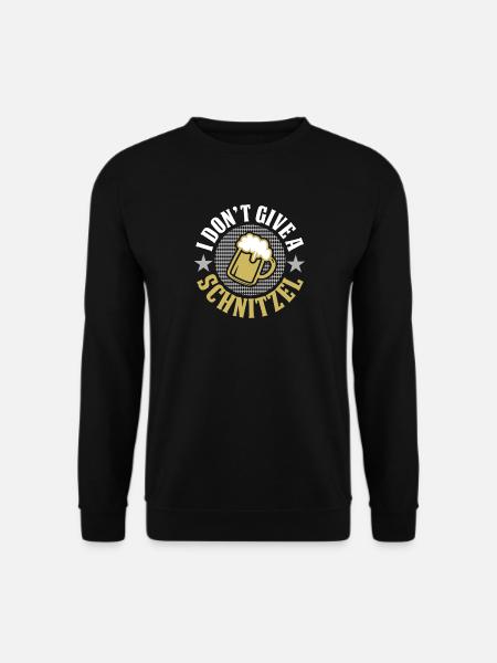 Funny design beer & schnitzel - Unisex Sweatshirt - black