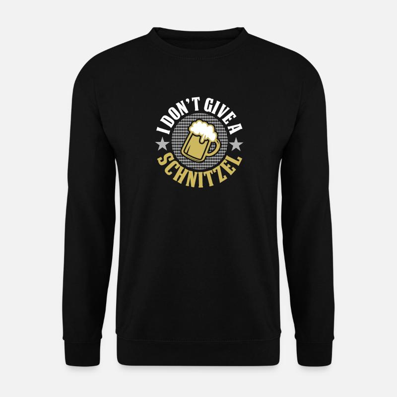Funny design beer & schnitzel - Unisex Sweatshirt - black