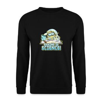 La cuisson de chaton de chat est boulanger de science - Sweat-shirt Unisexe - noir - Devant - Alina (178cm) & Michal (187cm)