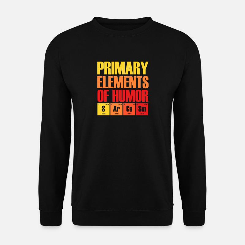 Primary elements of humor - Unisex Pullover - Schwarz