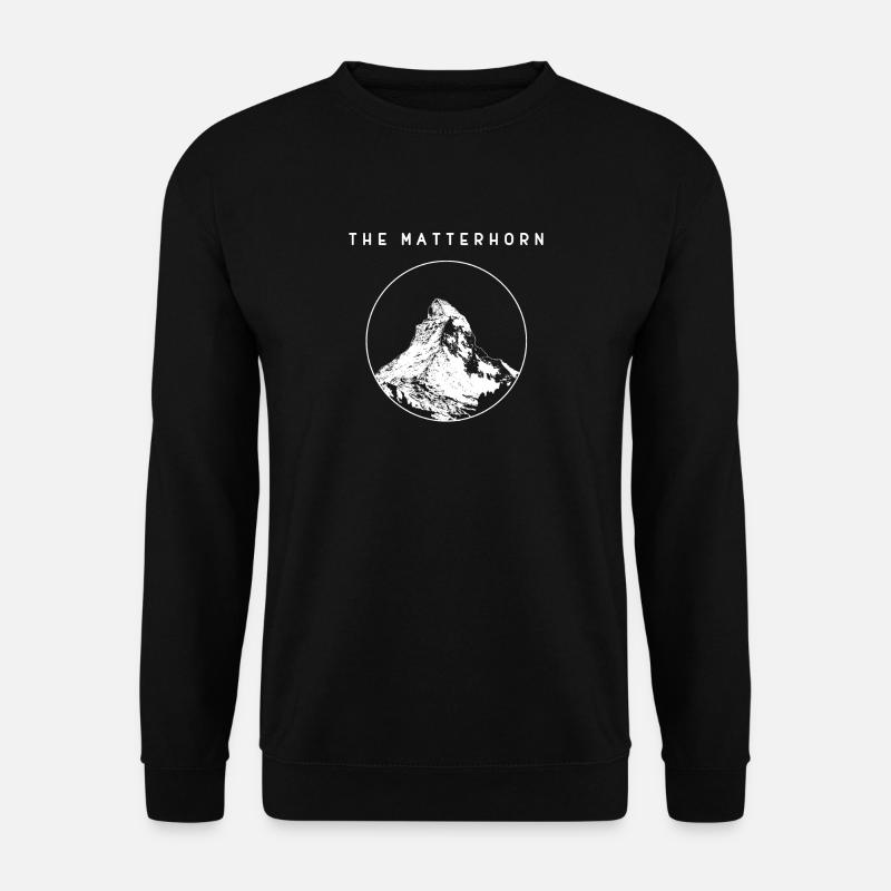 Matterhorn Schweiz Geschenk Berg Zermatt Wandern - Unisex Pullover - Schwarz