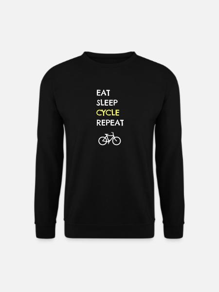 Fahrrad fahren Fahrradfahrer Spruch lustig - Unisex Pullover - Schwarz