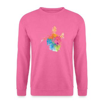Schildkröte Bund Kunstwerk - Unisex Pullover - Pink - Vorne