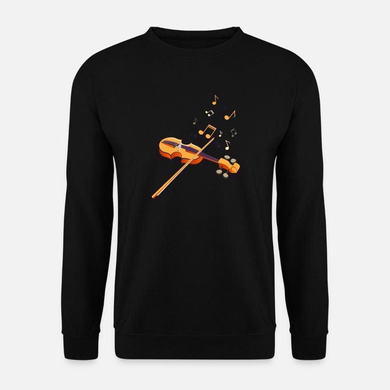 Geigen Shirt - Unisex Pullover - Schwarz