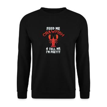 Cool lobster shirt I gift - Unisex Sweatshirt - black - Front - Alina (178cm) & Michal (187cm)