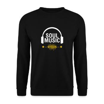 Musique soul - Sweat-shirt Unisexe - noir - Devant - Alina (178cm) & Michal (187cm)