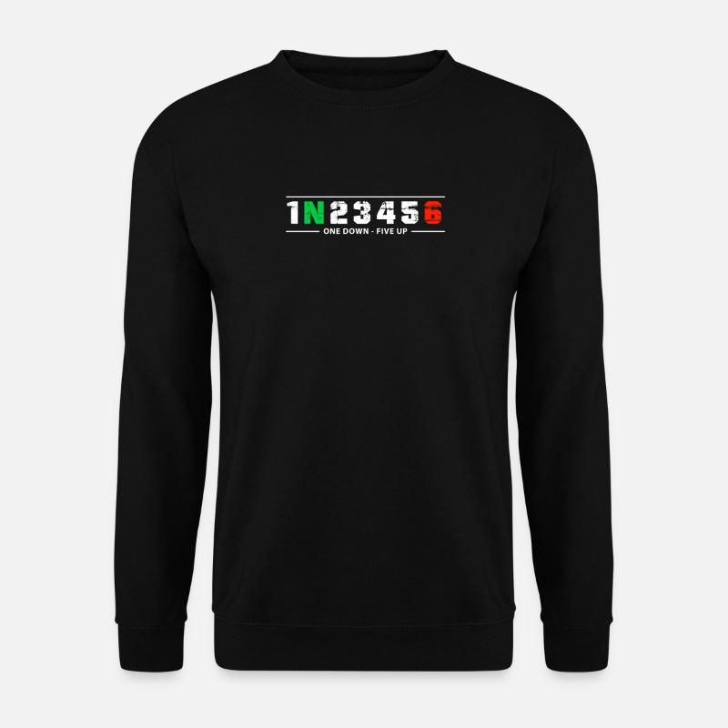 Motorcycle gears shift pattern - motorcycle gears - Unisex Sweatshirt - black