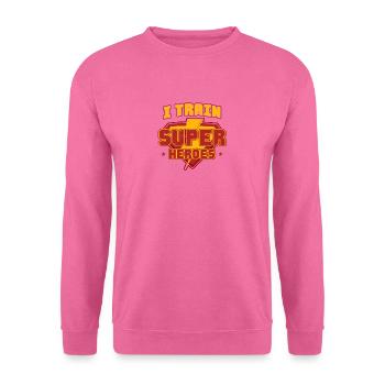 Ich trainiere Superhelden - Unisex Pullover - Pink - Vorne