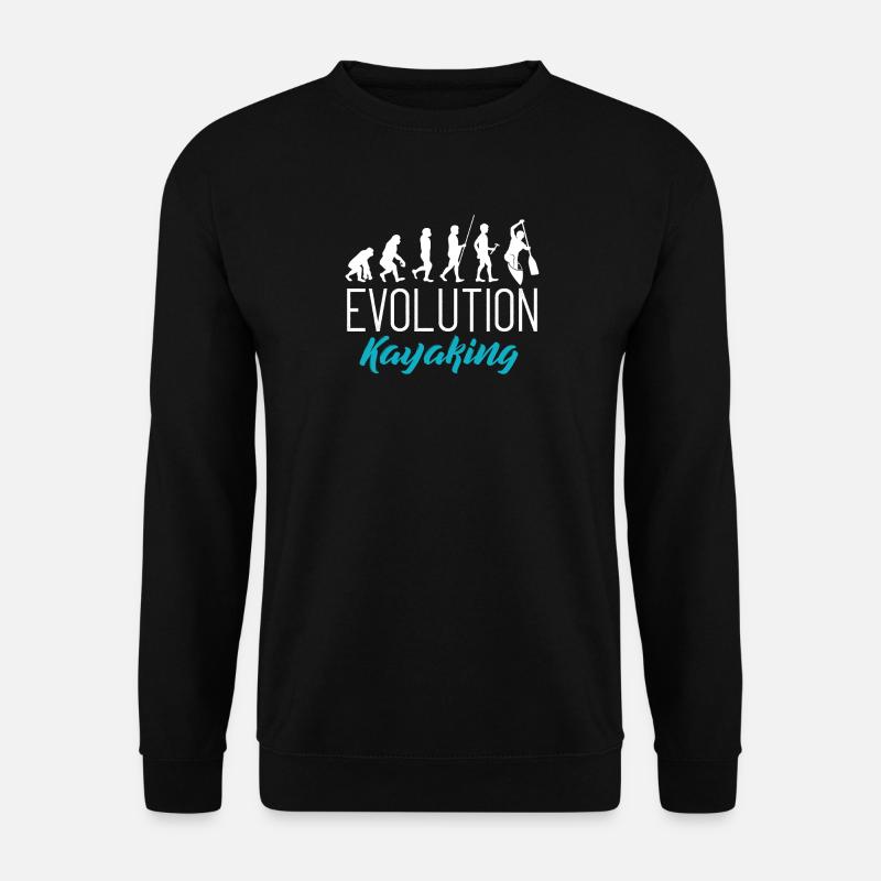 The Evolution Of Kayaking - Unisex Sweatshirt - black