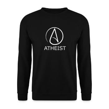 Athée - athée signe symbole - Sweat-shirt Unisexe - noir - Devant - Alina (178cm) & Michal (187cm)
