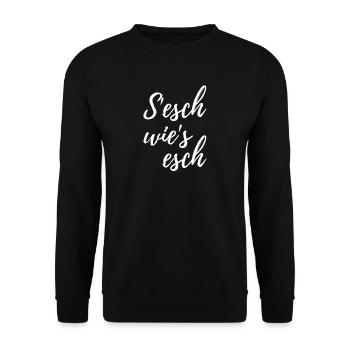 It's like that - Unisex Sweatshirt - black - Front - Alina (178cm) & Michal (187cm)