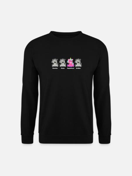 Appaloosa Einhorn - Unisex Pullover - Schwarz