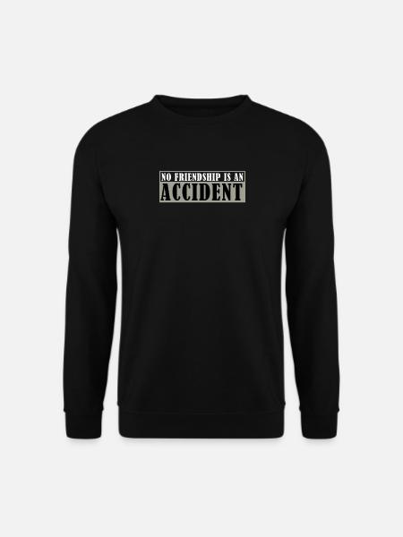 coole witzige Sprüche!! schwarz und weiß - Unisex Pullover - Schwarz