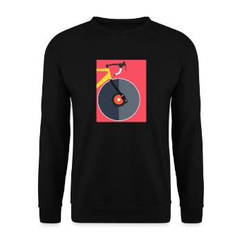 Riding Vinyl - Unisex Pullover - Schwarz - Vorne - Alina (178cm) & Michal (187cm)