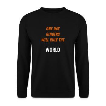 Ginger World Domination Halloween Statement - Unisex Sweatshirt - black - Front - Alina (178cm) & Michal (187cm)