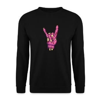 Zombie rock Perfect for Halloween, the Death Party od - Unisex Sweatshirt - black - Front - Alina (178cm) & Michal (187cm)