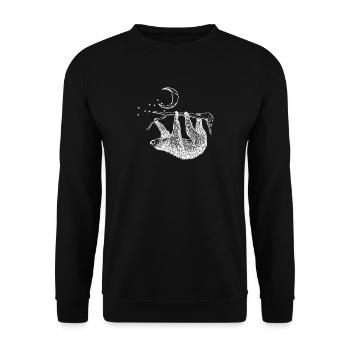 indolence - Sweat-shirt Unisexe - noir - Devant - Alina (178cm) & Michal (187cm)