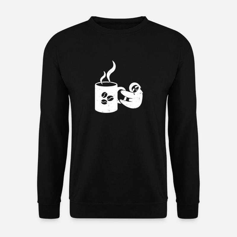 Sloth coffee - Unisex Sweatshirt - black