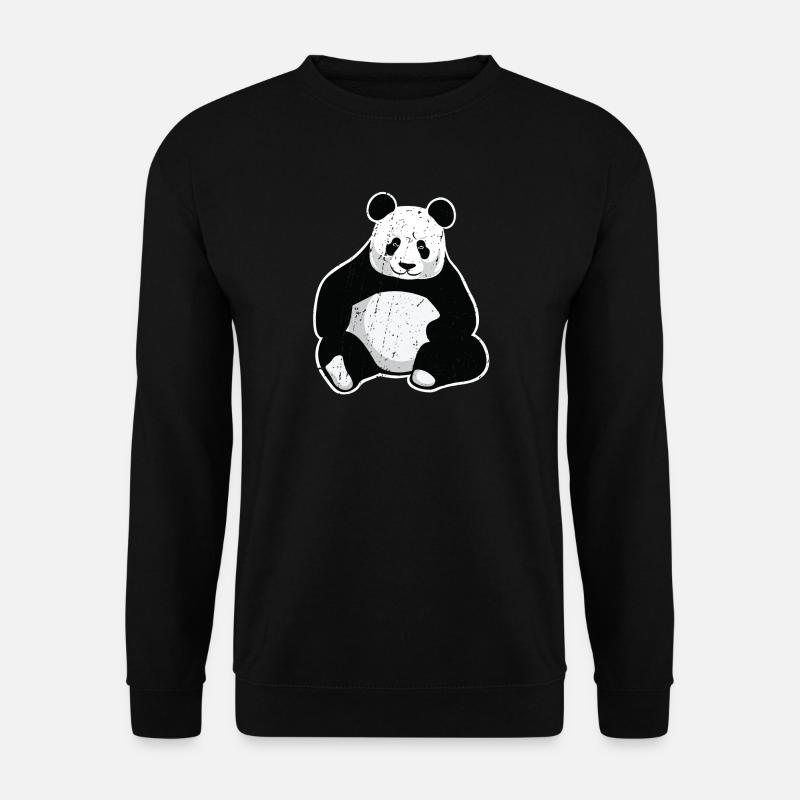 Großer Panda Giant Panda - Unisex Pullover - Schwarz
