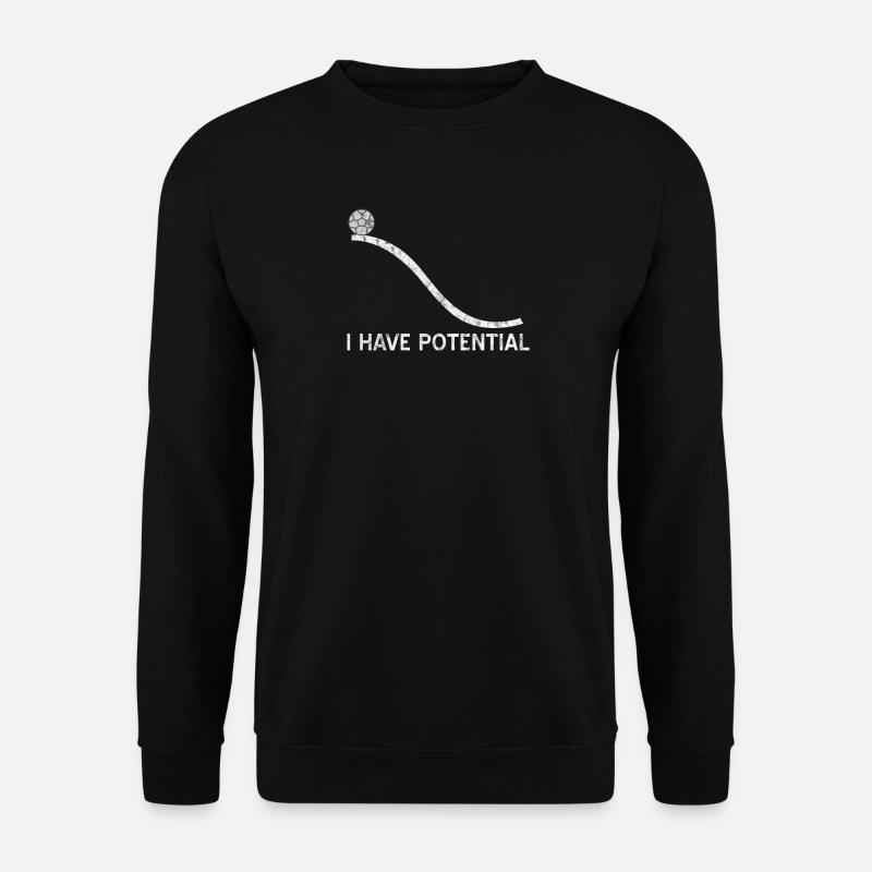 Potential Physics Kinetic Energy Gift - Unisex Sweatshirt - black
