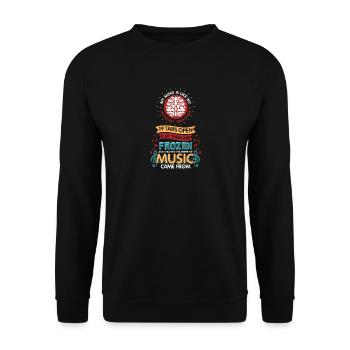 My Mind is Like My Internet Browser - Unisex Pullover - Schwarz - Vorne - Alina (178cm) & Michal (187cm)