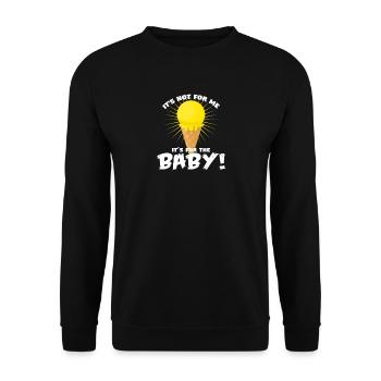 Baby - Unisex Pullover - Schwarz - Vorne - Alina (178cm) & Michal (187cm)