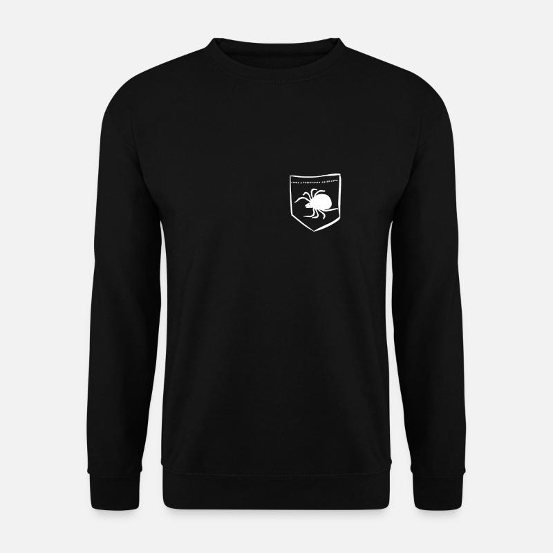 Zecke Taschenmonster Insektenkunde Geschenke - Unisex Pullover - Schwarz