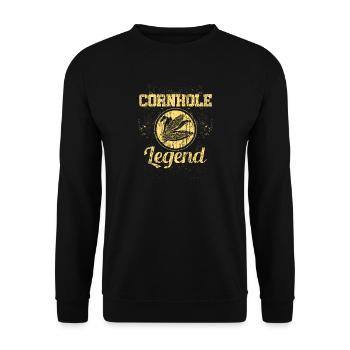 Cornhole - Unisex Pullover - Schwarz - Vorne - Alina (178cm) & Michal (187cm)