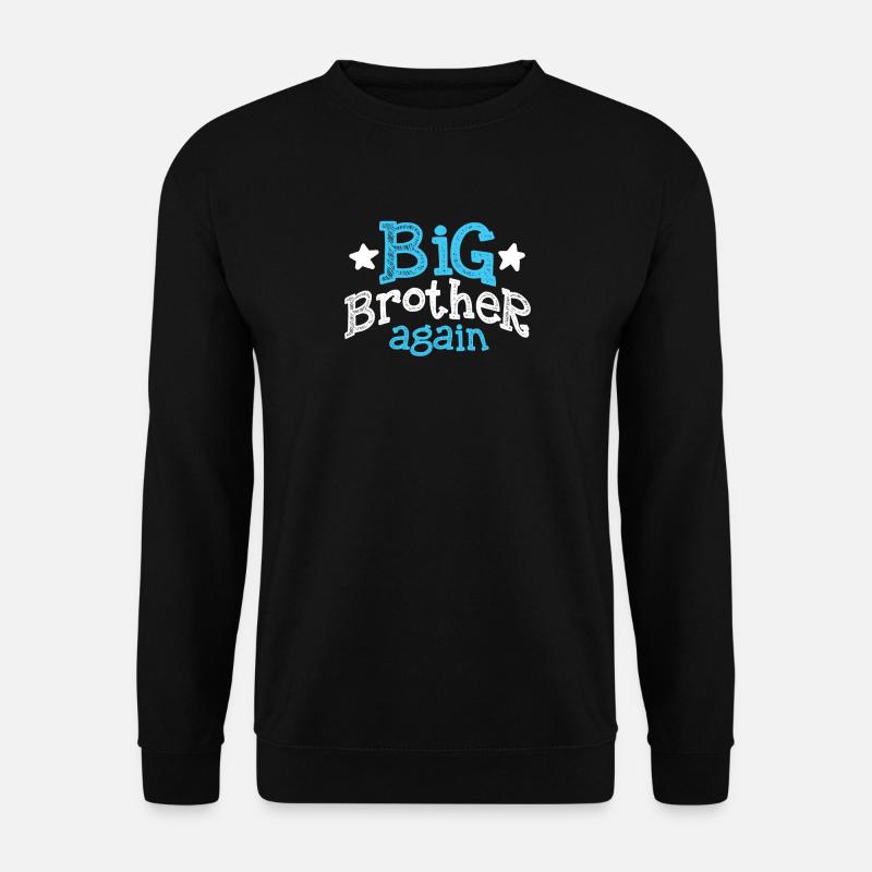 Geschwister Großer Bruder Big Brother Again - Unisex Pullover - Schwarz