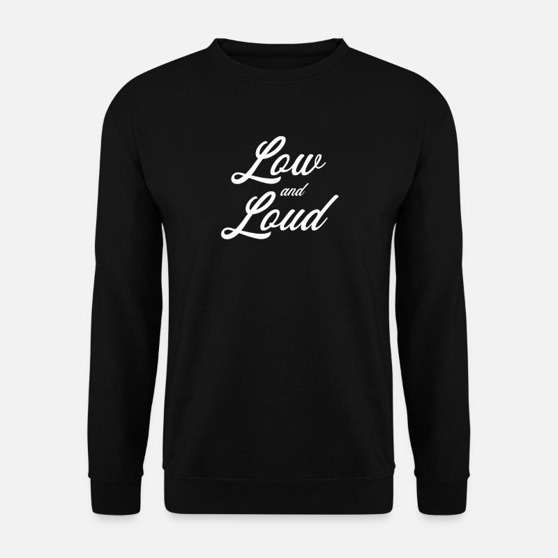 LOW AND LOUD | Tuning - Unisex Sweatshirt - black