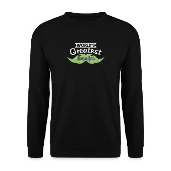 Le plus grand grand-père du monde I barbe grand-père schnauzer grand-mère - Sweat-shirt Unisexe - noir - Devant - Alina (178cm) & Michal (187cm)