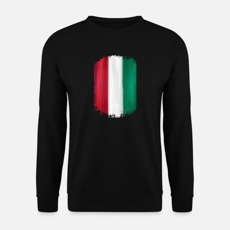 Italien Flagge - Unisex Pullover - Schwarz