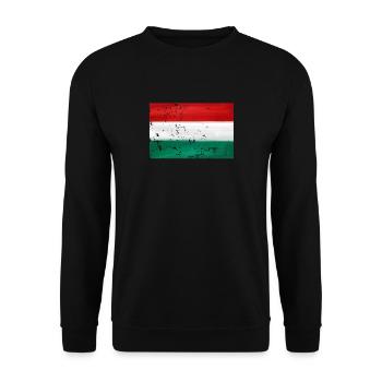 Drapeau hongrois - Sweat-shirt Unisexe - noir - Devant - Alina (178cm) & Michal (187cm)